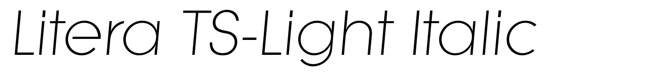Litera TS-Light Italic